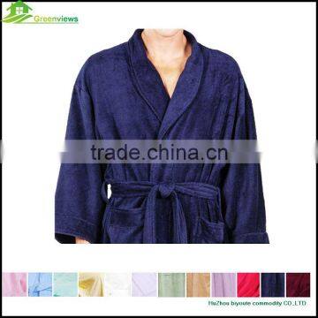 Women bamboo fiber bathrobe terry towel bamboo bath robe with custom logo