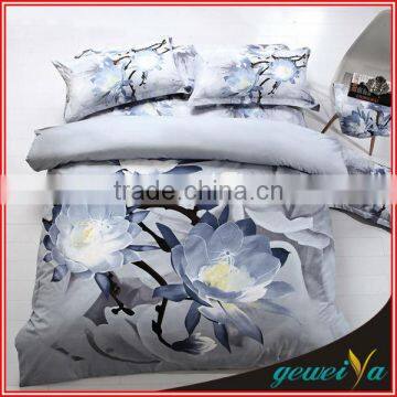 Digital Flower Printing Twill Cotton Bed Sheet Set