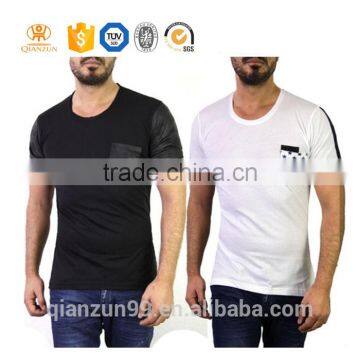 Custom Wholesale T-shirt High Quality Collar Pocket Men Print T-shirt photo-2