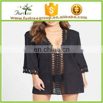 hot sale indian loose fit black beach wear