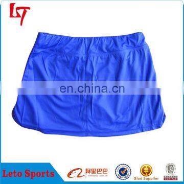 Plain blue panels netball skirt Netball short skirts tennis game skirts for bodysuit