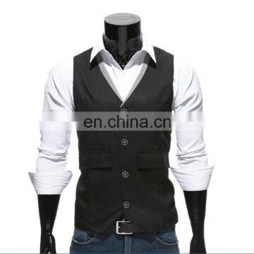 Latest Wholesale High Quality Men Slim Fit Formal Wedding Suit Vest Waistcoat Design photo-2