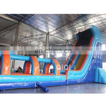 Long inflatable water jumping slide for adult and kids