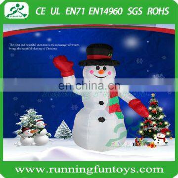 christmas standing santa snowman, christmas decoration inflatable santa snowman