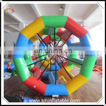 Promotion Colourful Inflatable Water Walking Wheel, Floating Water Roller , Exciting Surfing Water Game From China Supplier photo-2