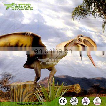 Display Silicon Rubber Animatronic Flying Dinosaur Model photo-5
