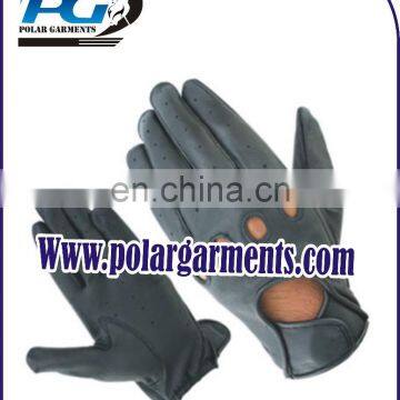 Leather driving gloves for men