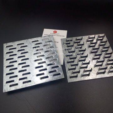  China iron plate nail, gang nail plate for roof trusses/Wood Connector Perforated Nail Plate