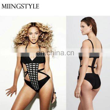 Custom factory price Swimwear Bikini Apparel One-piece bikini women's hollow sexy strappy bikini swimsuit bandages swimwear