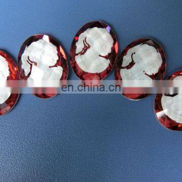 Factory Wholesale Flat Back Character Resin Rhinestone Gem