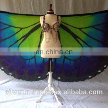 BELLYDANCE BUTTERFLY DESIGN SILK ISIS WINGS