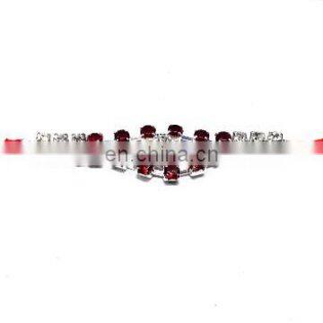 Ratna handicrafts Red white stone Rakhi RH-Rakhi-318