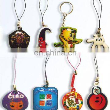 Cleaner Type and Custom Logo Printing Pvc Mobile Phone Keychain Screen Cleaner for Promotion