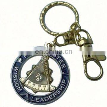 Hot custom metal Masonic key chains Freemasonry logo