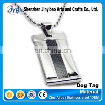 custom cheap zinc alloy or stainless steel dog tags for men