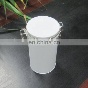 Hot sale airtight round tin with clasp