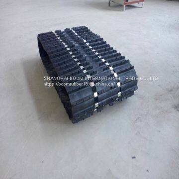 Embedded Iron and Silver Aluminum Sheet for Large Sizes of Snow Rubber Tracks