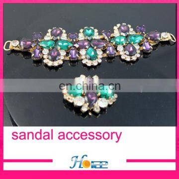 Fashion Handmade Lady Shoe Decoration Crystal Sandal Chain photo-4
