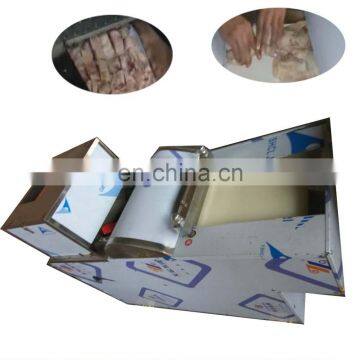 electric frozen chicken meat slice cutting machine