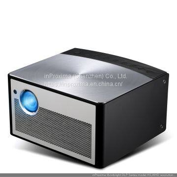 inProxima H1,3D Projector with 1380ansi lumens Office Multimedia Entertainment DLP Projector with android 2G+16G