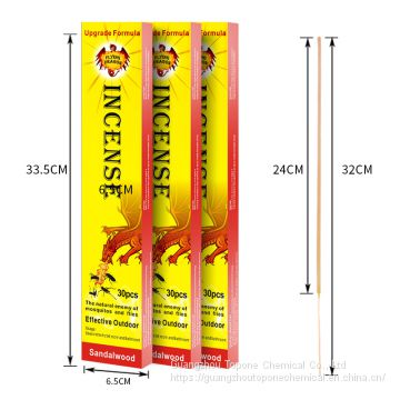 OEM accepted Long Mosquito Repelling Good Fragrance Sandalwood Safe Incense Sticks