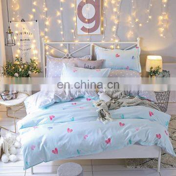 100% Polyester Bedding Set With Small Heart Printing photo-5