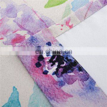 Purple Printed Polyester Blackout Curtains photo-6