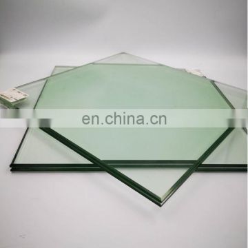 21.52mm clear toughened laminated glass double glazing glass panels