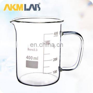 AKM Lab Heat Resistant Borosilicate Glass Customize Beaker Mug