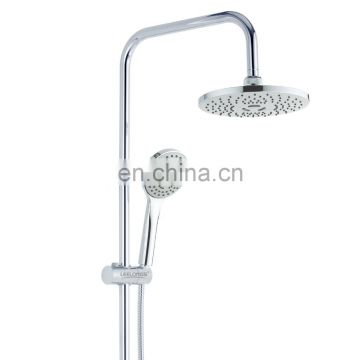 Economic Chrome Rain Shower Column Bar Set With Optional Shower Faucet