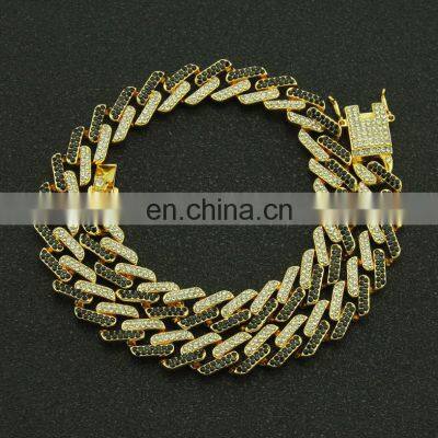 New Color 19mm Choker Cuban Link Chain Prong Hip Hop Necklace For Men Fashion Jewelry