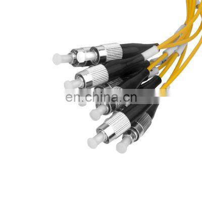Customizable FTTH FC Connector 1x8 Fiber Optic Pigtail PLC Splitter