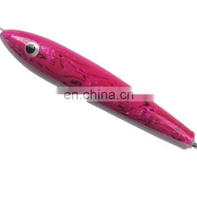 20cm/90g Hot Sale Hard Buddy Wooden GT Surface Lures Deep Sea Handmade Fishing Artificial Baits Top Water Pencil Lures photo-5