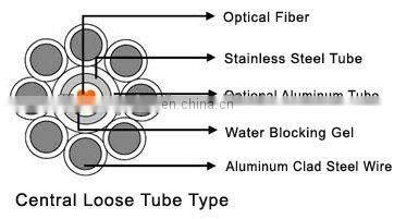 GL Designs of Central G652d Armored Composite Overhead Wire Single Mode 12 Cores OPGW Fiber Optic Cable Price List