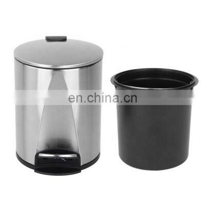 New Designed Round Metal 5L 12L Foot Pedal Bin photo-2