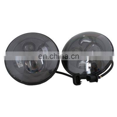 7 Inch Black Front Headlight Head Lamp for Jeep jk 07-17 Year photo-4