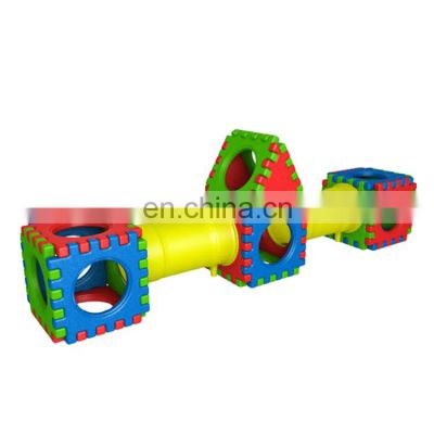 Kids Plastic Fitness Toys Tunnel Combination Set