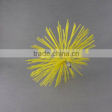 Yellow PP wire Chemney brush , chemney cleaning brush ,circular chemney brush