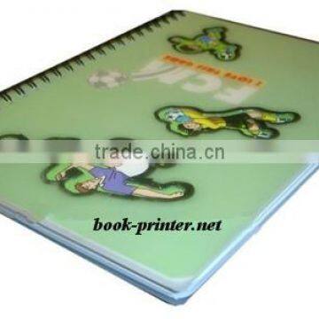 Custom personalized pp cover spiral notebook printing