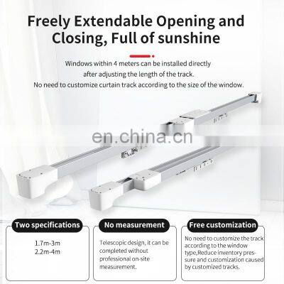 Remote Control System Tuya Curtain Motor Motorized Window Opener Rail Curtain Tracks Curtain Poles, Tracks & Accessories Metal photo-4