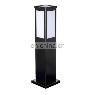 Outdoor Solar Bollard Light Simple Modern Waterproof Garden Landscape Lighting Ground Plug-in Led Lawn Lamp