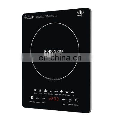 110v/220v Induction Cooker 2000W Touch Control Black Color Easy to Operate Rice Soup Milk Hotpot Rice Keep Warm Function photo-3
