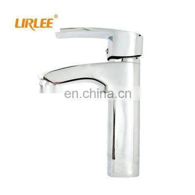 LIRLEE OEM Bathroom Brass Floor Faucet Basin Mixer photo-5