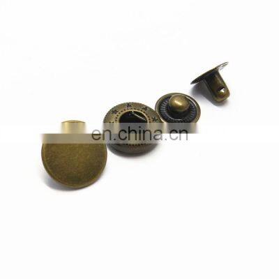 20mm Strong Matte Black Custom Logo Metal Snap Buttons photo-3