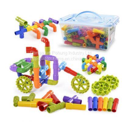 Water Pipe Building Blocks Assemble Educational Toys Early Education Water Pipe Building Blocks Variable Pipe 3+ photo-2