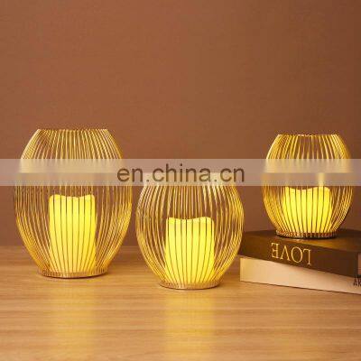 Wholesale Luxury Chinese Metal Candle Holder Home Decorations Birdcage photo-2