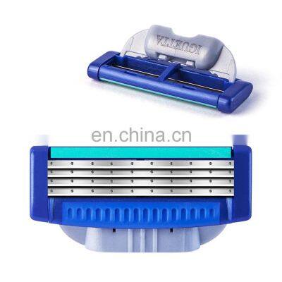 4 Cartridges Customized Brand Men Shaving Blade Chromium Coating Durable Shaving Blade Germany Stainless Steel Blades GF-0250 photo-4
