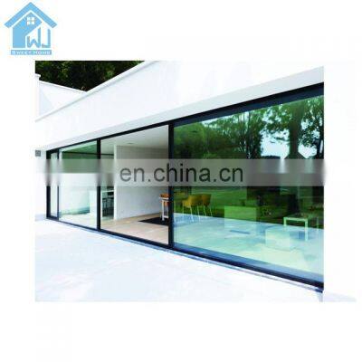 WEIJIA Construction Aluminum Doors Windows Double Glazed Glass Aluminum Slider Sliding Patio Door