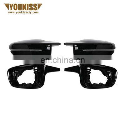 U Kiss Rear View Mirror Case For BMW New 3 4 5 7 Series G20/G22/G30/G11/G12 Modified G80/G82 Bright Black Mirror Case Four Sets