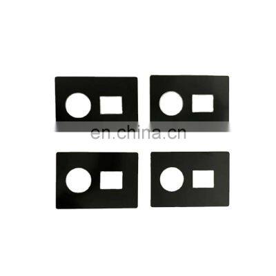 3-12mm Black White Decorative Color Silk Screen Printed Tempered Toughened Safety Glass photo-2